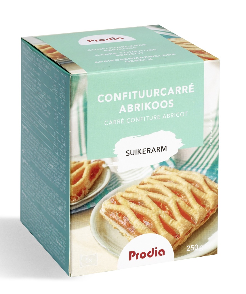 Prodia carré confiture 250g pauvre en sucre