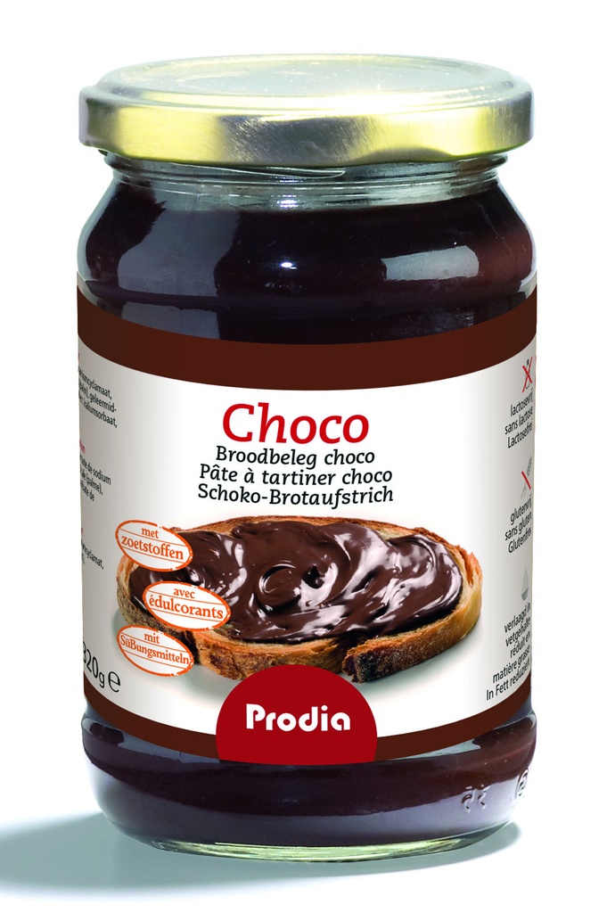 Prodia pâte à tartiner 320g choco édulcorant