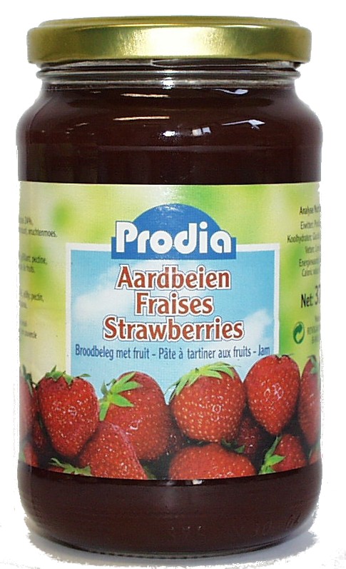 Prodia broodbeleg 370g aardbeien fructose - 1038314