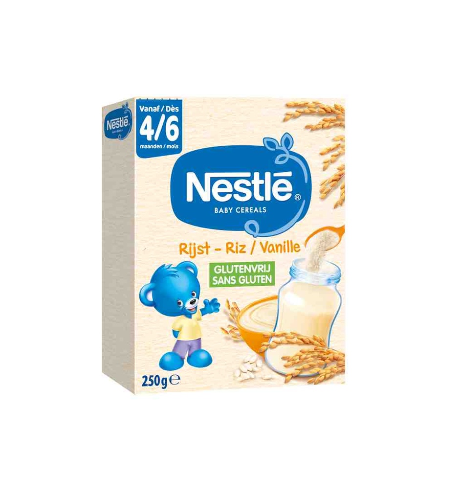 Nestlé baby cereals riz au goût vanille 500g