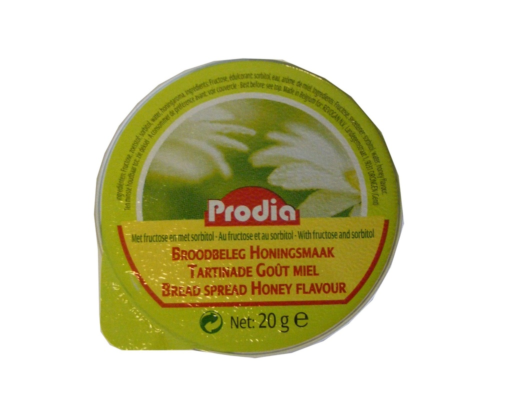 Prodia broodbeleg 20g honingsmaak 60stuk