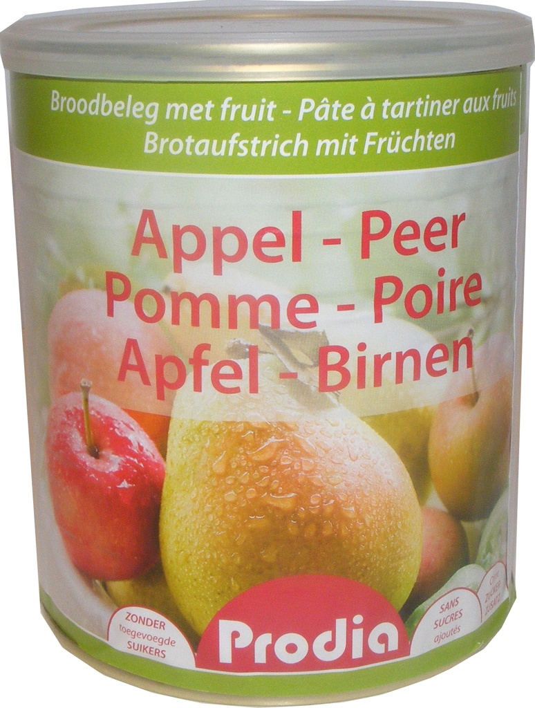 Prodia broodbeleg 850g appel-peer