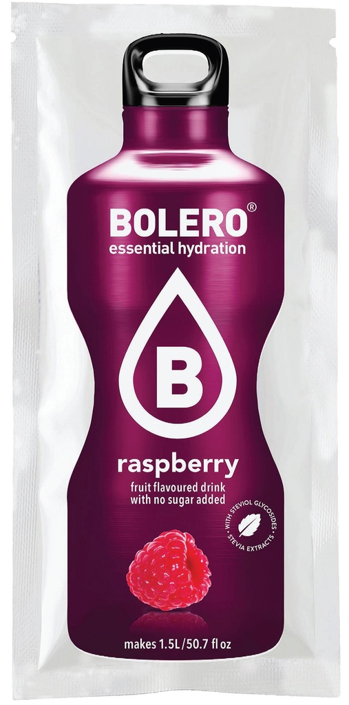 Bolero boisson aromatisée framboise 9g x 24 sans sucre