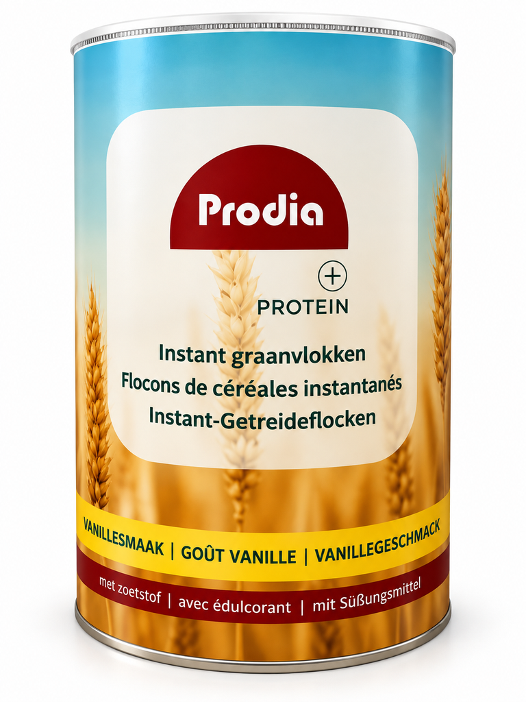 Prodia instant graanvlokken vanille HP 780g suikerarm