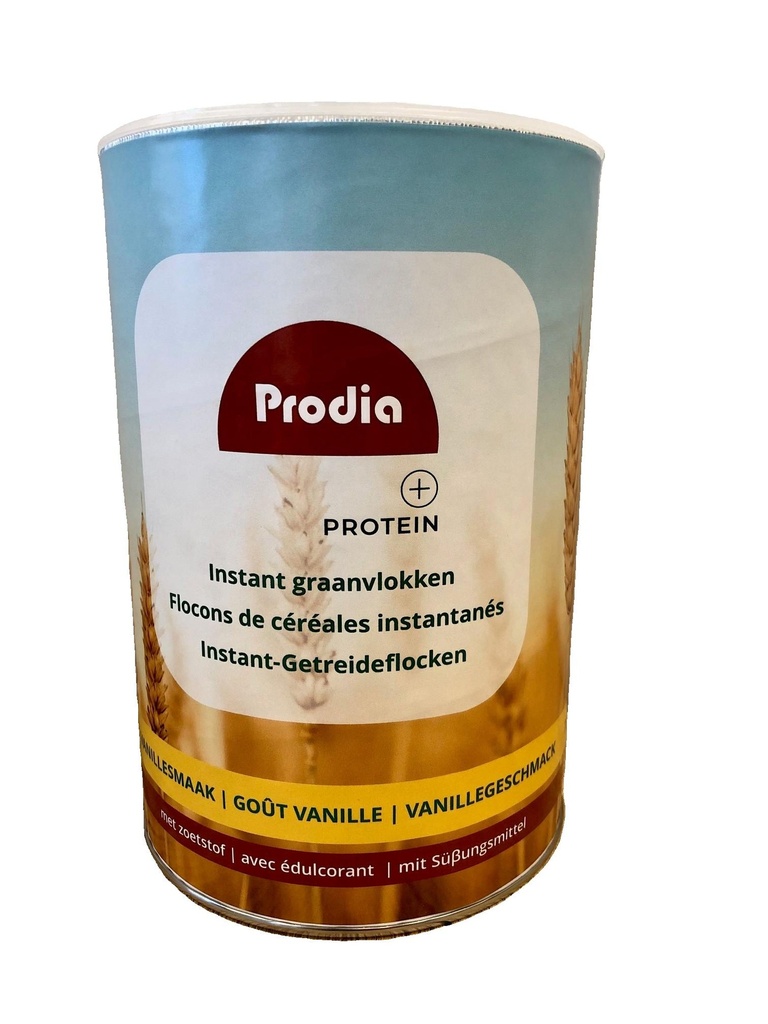 Prodia instant graanvlokken vanille HP 780g suikerarm