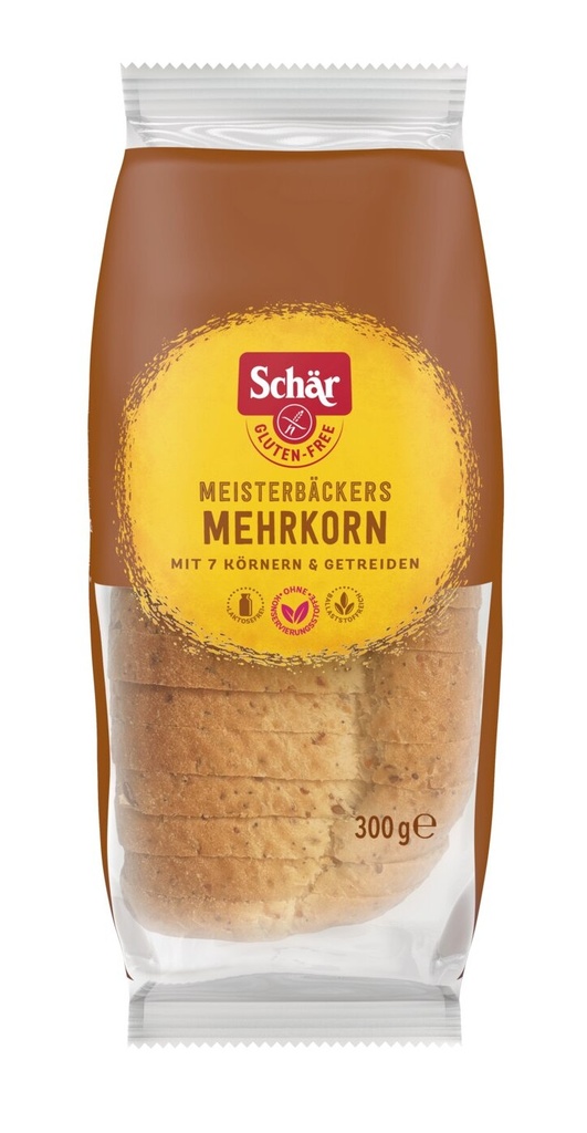 Schär meesterbakker brood mehrkorn 300g - 3146545