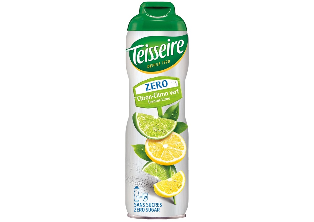 Teisseire zéro citron-citron vert 60cl