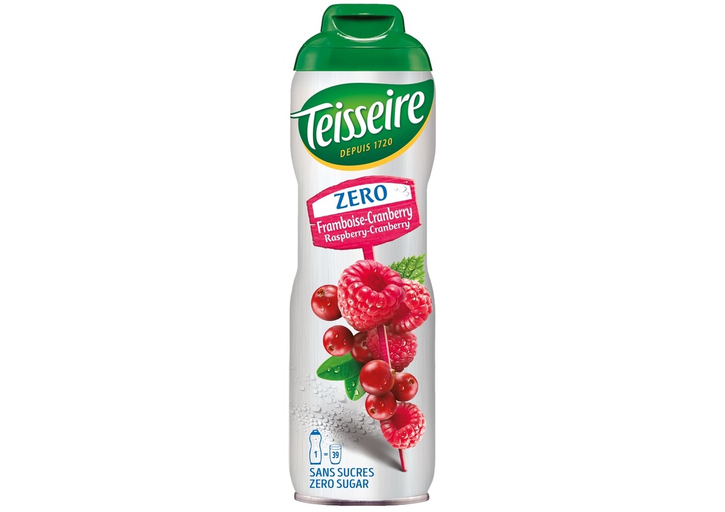 Teisseire zéro framboos-cranberry 60cl