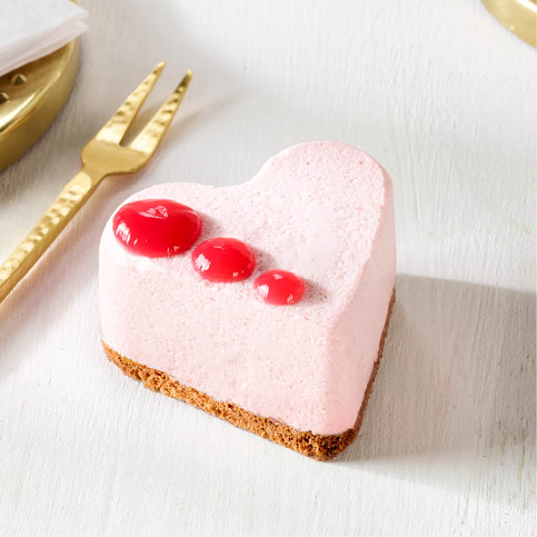 Prodia gâteau coeur mousse framboise 70g x 10 surgelée