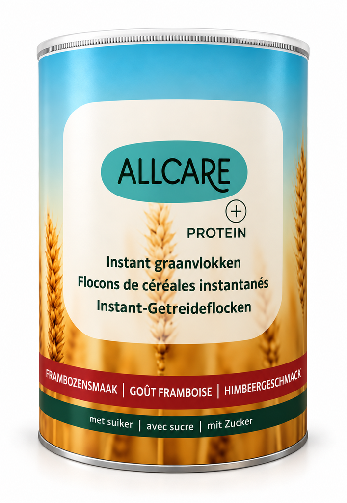 Allcare flocons de céréales inst. saveur framboise HP 780g