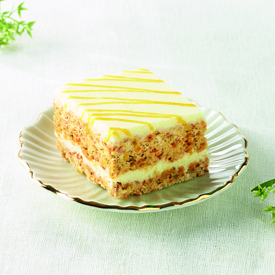 Prodia gâteau cake aux carottes et crème mascarpone 80g x 10 surgelé