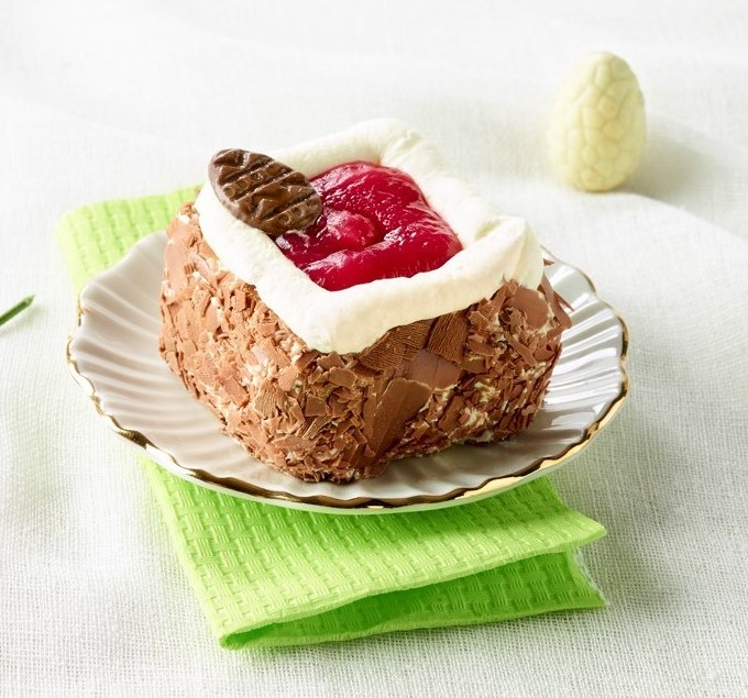 Gustan gâteau Nid de Pâques aux framboises 80g x 15 surgelé