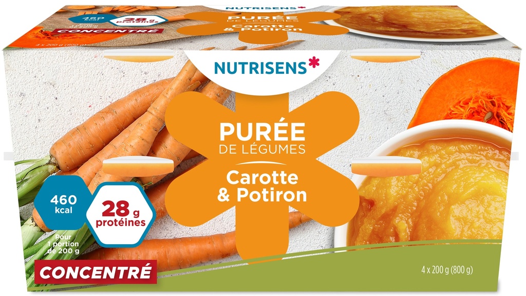 NS groentepuree wortel-pompoen 200g x 4 HP/HC 
