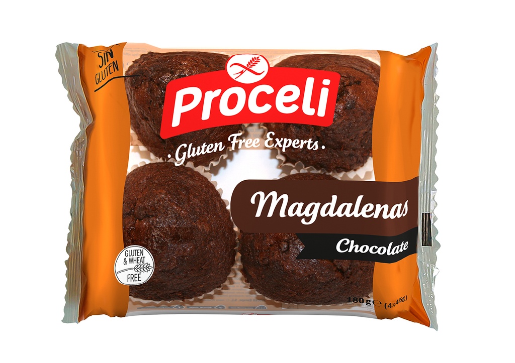 Proceli chocolade magdalenas 180g (45g x 4) - 5808670