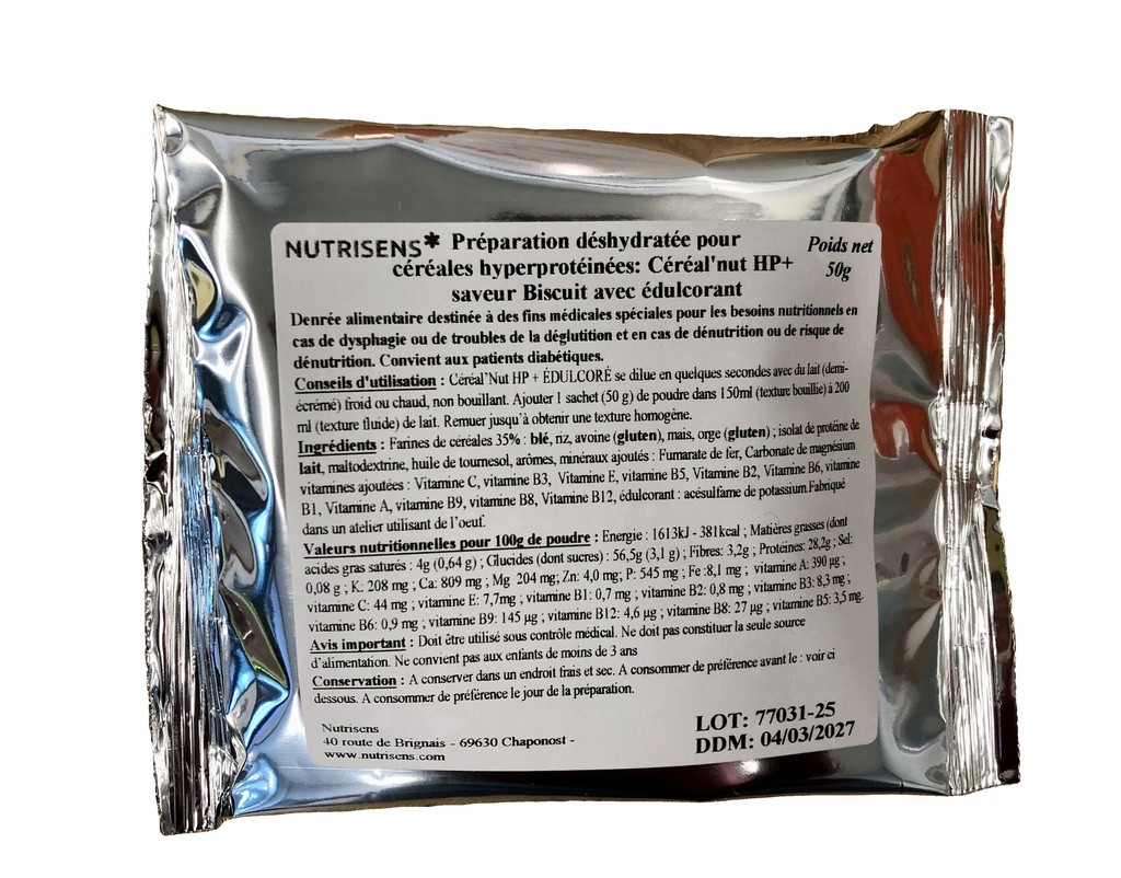 NS cereal'nut HP+ koekjessmaak met zoetstof 50g x 48