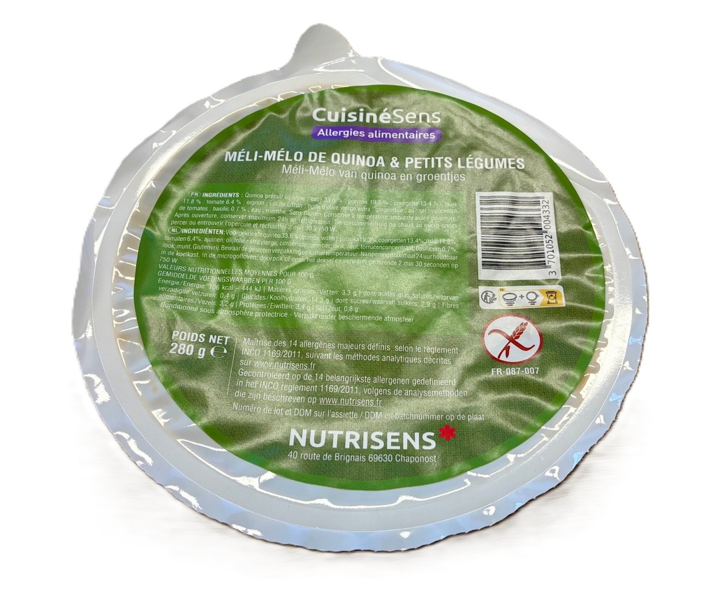 NS all°(14) méli mélo van quinoa&groentjes 280g