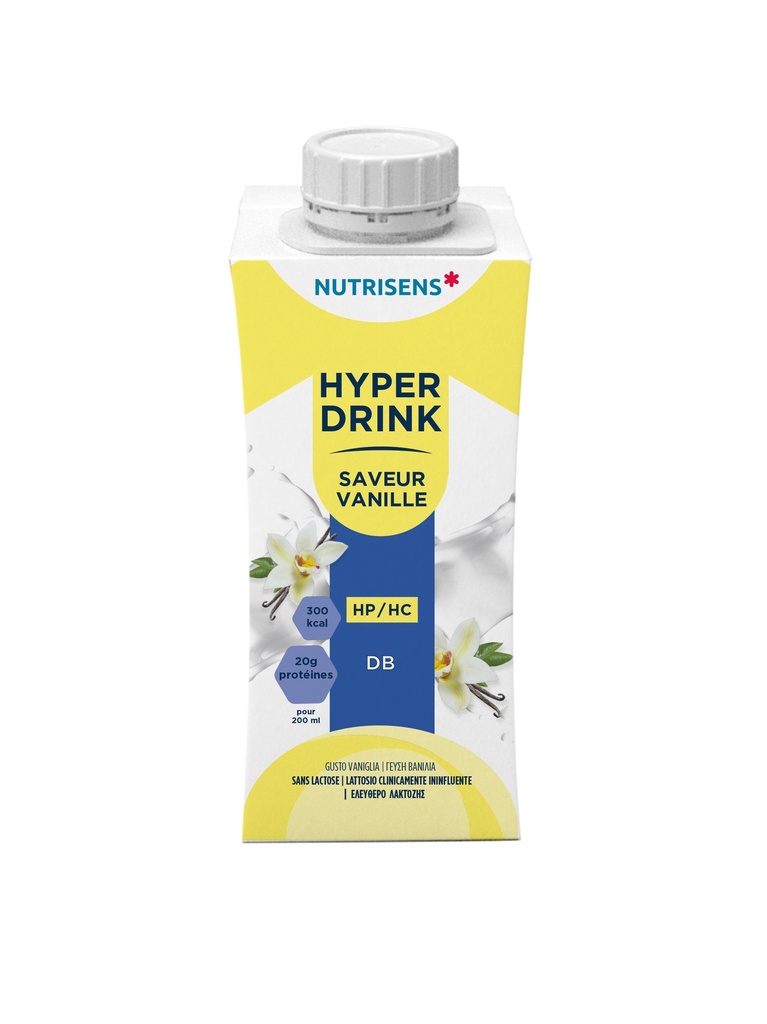 NS hyperdrink DB vanillesmaak 200ml x 4 HP/HC 