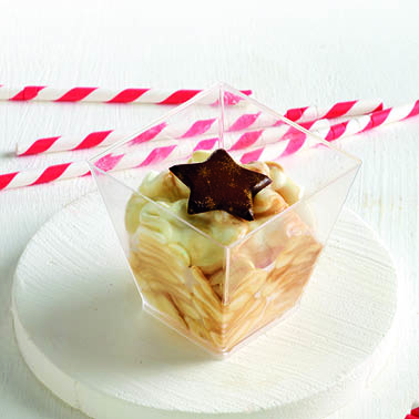 Prodia bavarois coupe witte chocolade hazelnootsaus 140ml x 12 diepvries 