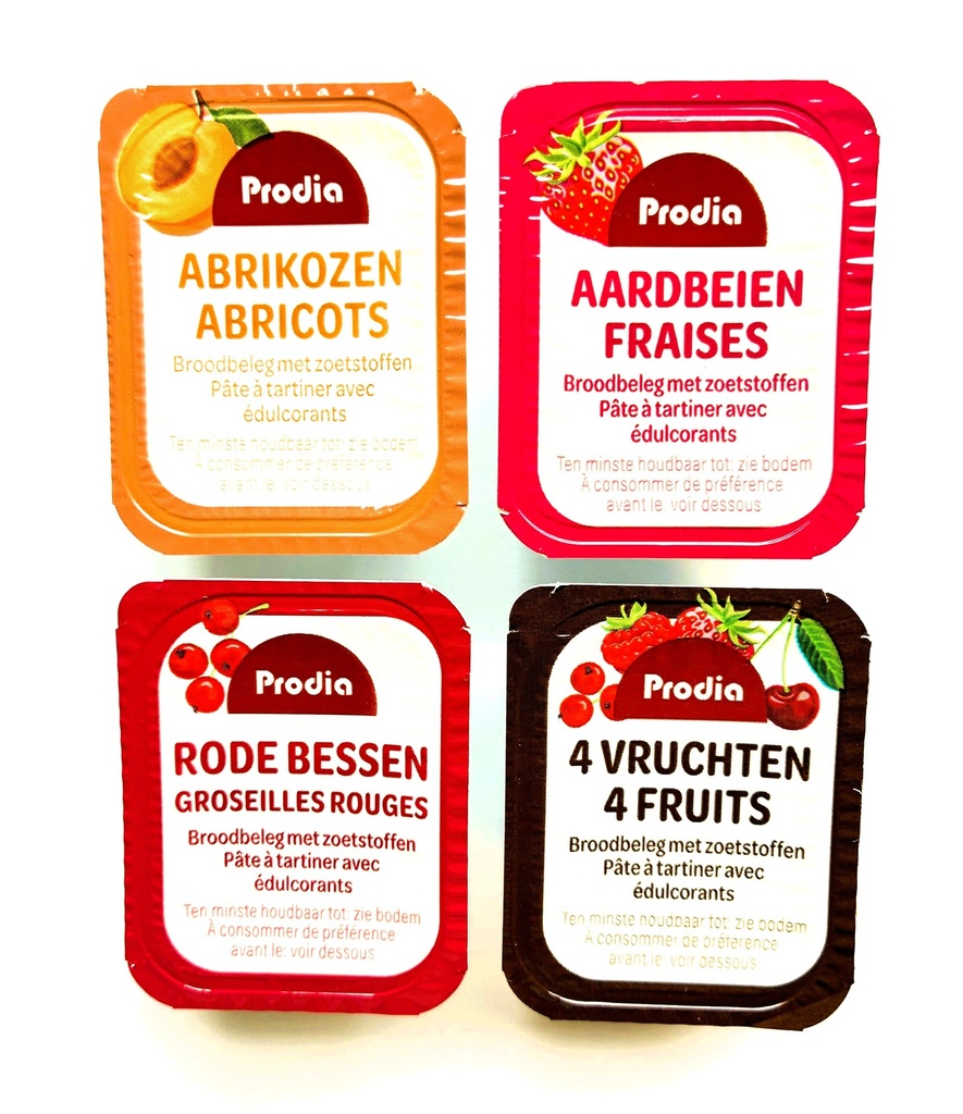 Prodia broodbeleg assorti 20g x 80 zoetsof