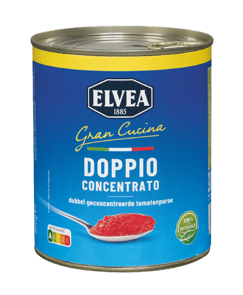 Elvea dubbel tomatenconcentraat 28/30%  800g