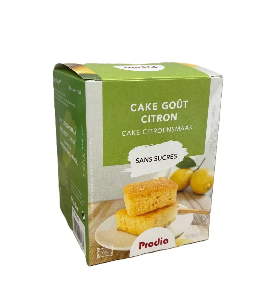 Prodia cake citroen 160g suikervrij 