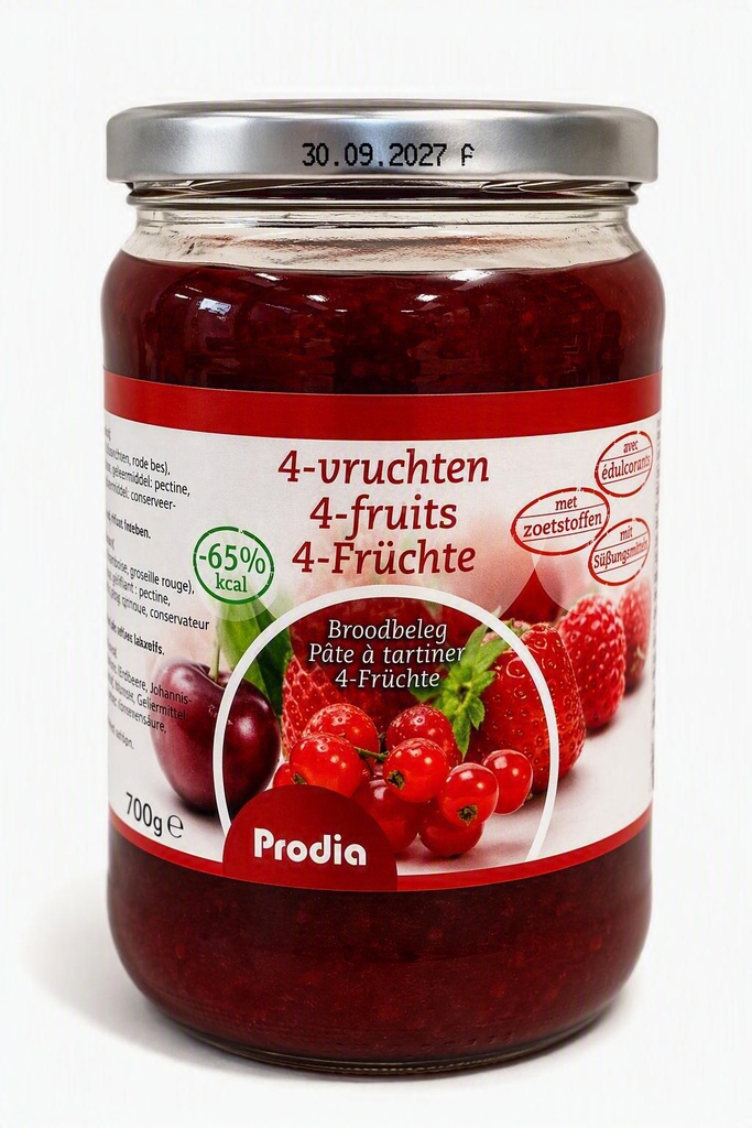 Prodia pâte à tartiner 700g 4-fruits maltitol