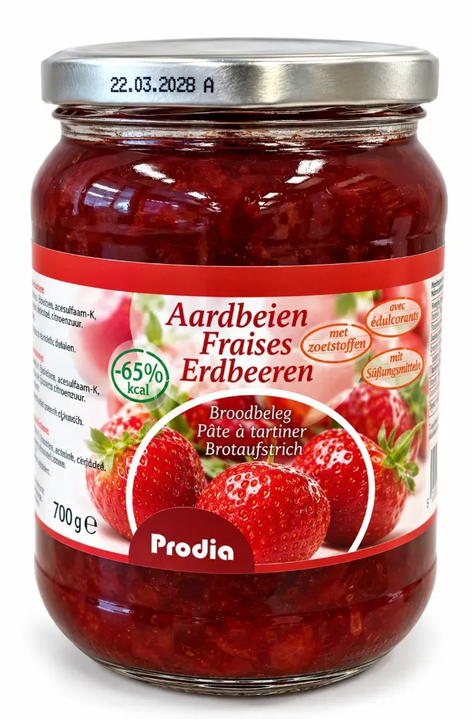 Prodia fruit spread 700g strawberry maltitol