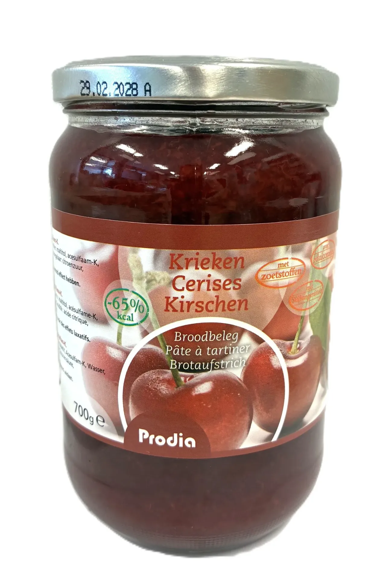 Prodia fruit spread 700g cherry maltitol