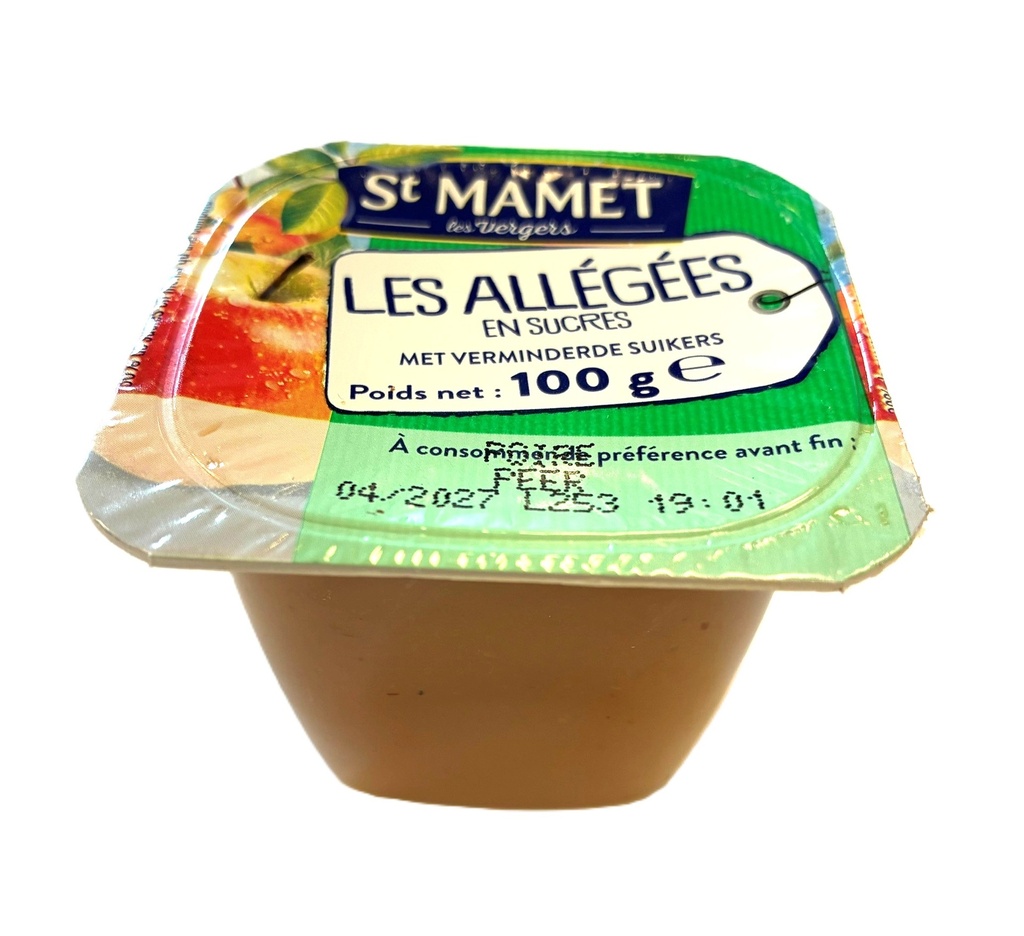 St Mamet compote de poires 100ml x 120 a/sucre