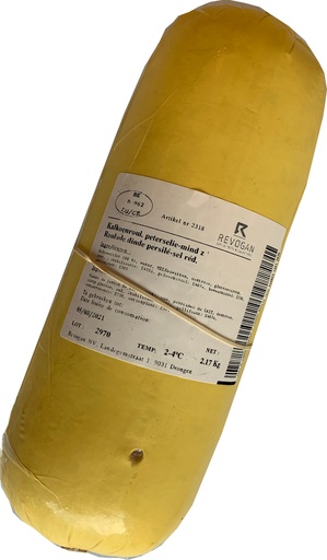 [2318] Revogan kalkoenroulade&peterselie minder zout 2,6kg koel