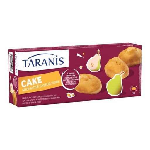 [3167] Taranis cake saveur poire 6port 240g