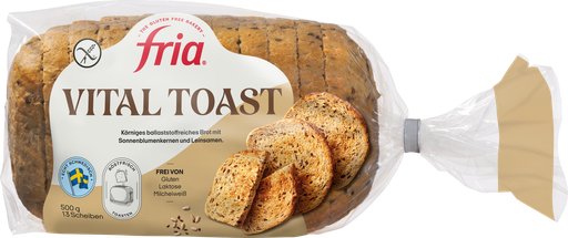 [3188] Fria fibre-rich loaf bread 500g frozen