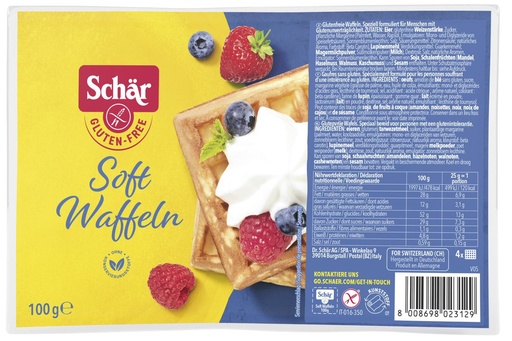[3215] Schär waffles 100g (4x25g) - 3762556