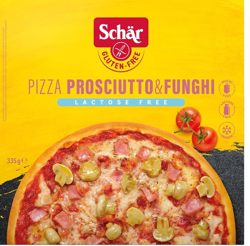 [3222] Schär pizza prosciutto & funghi 335g lactosevrij