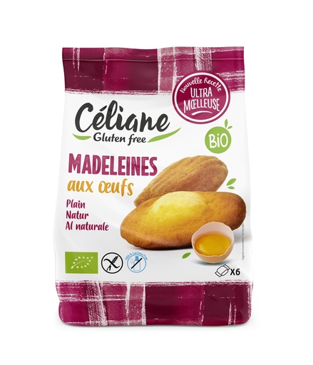 [3411] Céliane madeleines aux oeufs bio 6pcs 180g