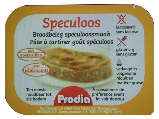 [3885] Prodia pâte à tartiner spéculoos 25g x 100 édulc