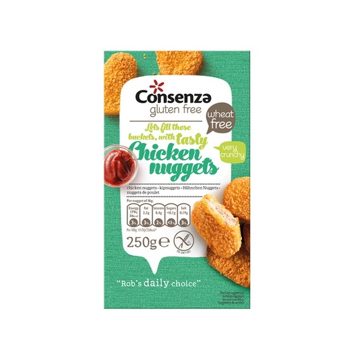 [3948] Consenza kipnuggets 250g vries