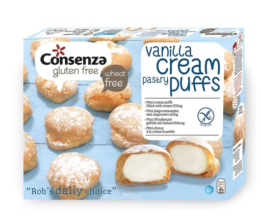 [3959] Consenza mini puffs cream filling 250g frozen