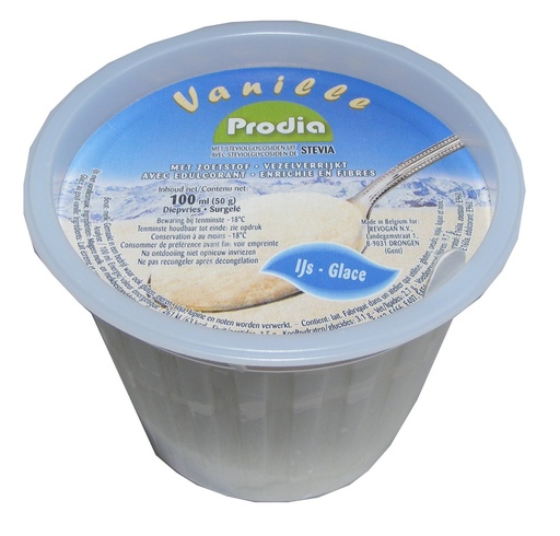 [4355] Prodia glace à la vanille 100ml x 24 surgelé