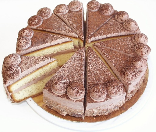 [4377] Prodia taart biscuit chocolade 63g x 10 diepvries