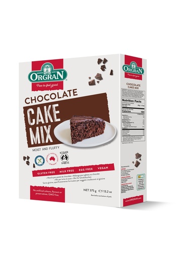 [4501] Orgran mix pour cake au chocolat 375g