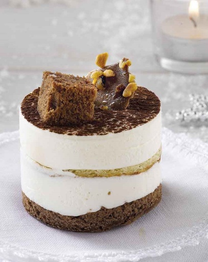 [4728] Prodia gâteau tiramisu 65g x 18 pauvre en sucre surgelé