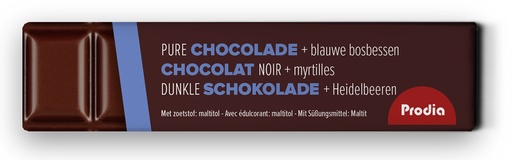 [5072] Prodia bar chocolat noir myrtilles 35g x 20