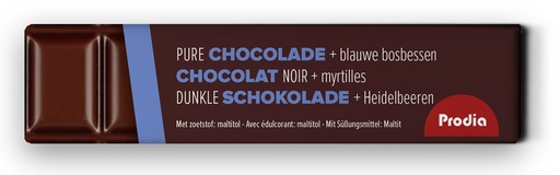 [5072] Prodia chocoladereep puur blauwe bosbes 35g x 20