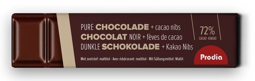 [5073] Prodia chocoladereep puur 72% cacaonibs 35g x 20