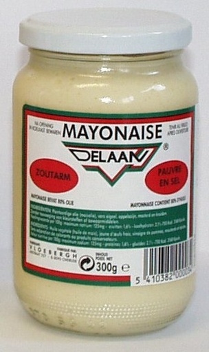 [5510] Delaan mayonnaise nature 300g sans sel