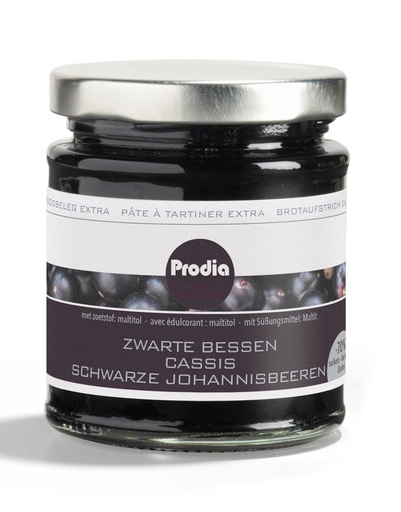 [5638] Prodia pâte à tartiner extra 215g cassis maltitol