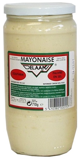 [5940] Delaan mayonnaise nature 710g sans sel