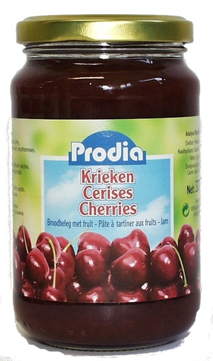 [6093] Prodia broodbeleg 370g krieken fructose - 1038306