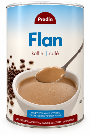 [6773] Prodia flan koffie 500g zoetstof
